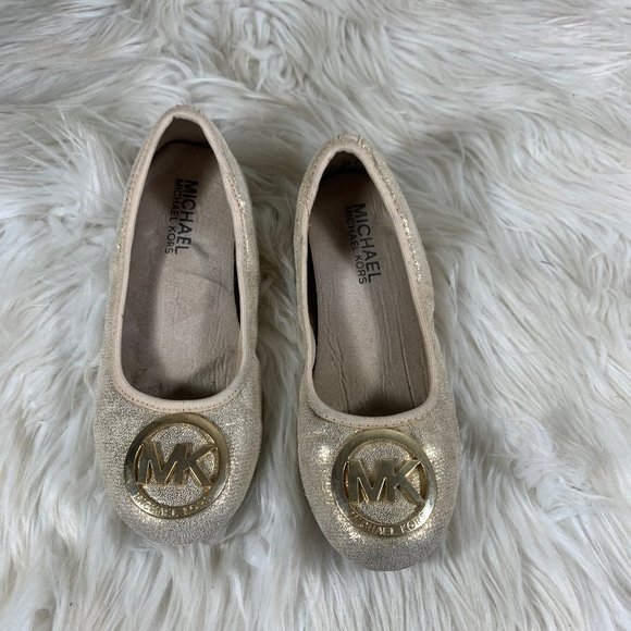 MICHAEL Michael Kors Other - Michael Kors Girls 13 Gold Shimmer Ballet Flat